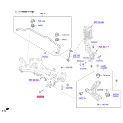 Болт крепления, рычаг и опора 62617-2T100 Mobis