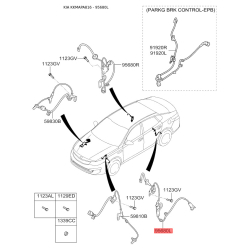 Датчик частоти обертання колеса (ABS) задній лівий 59910-D4000 Mobis