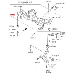 Сайлентблок балки 62485-2W000 Mobis