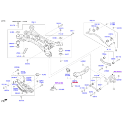 Тяга задньої підвіски поздовжня права 55280-C5050 Mobis
