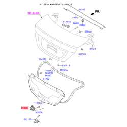 Замок кришки багажника 81230-1R010 Mobis