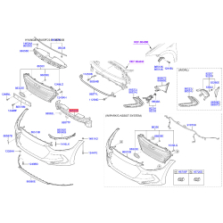 Абсорбер (пена, амортизатор) бампера 86520-F2000 Mobis