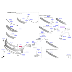 Пистон (клипса) бампера и рычага 86699-2T000 Mobis