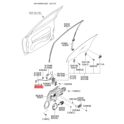 Трос, замок двери левый 81371-2F000 Mobis
