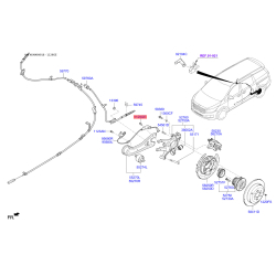 Болт задней ступицы и рычага 52712-A6000 Mobis
