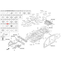 Заглушка кузова 84143-2B000 Mobis
