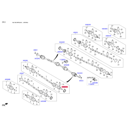 Зубчатый диск импульсного датчика ABS 49590-2E000 Mobis