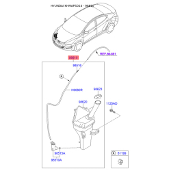 Бачок омывателя 98610-3X500 Mobis