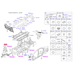 Кришка переднього крила права 84140-3S000 Mobis