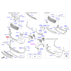Облицовка / защитная накладка, буфер 86519-B8AA0 Mobis