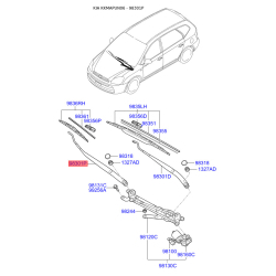 Рычаг стеклоочистителя 98320-1D000 Mobis