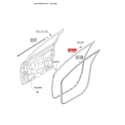Ущільнення дверей праве 82140-1G000 Mobis