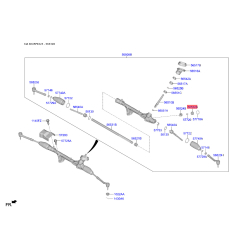Пробка упору регулювання рульового механізму 56532-F2000 Mobis
