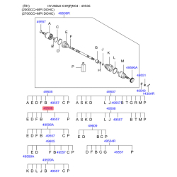 Чохол півосі (пильник) приводного валу 49506-26A00 Mobis