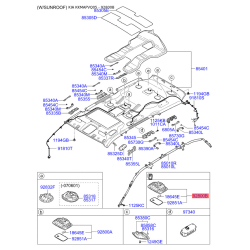 Освітлення салону 92870-4D500QW Mobis