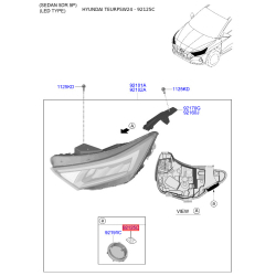 Поглощатель влаги фара 92125-F2000 Mobis