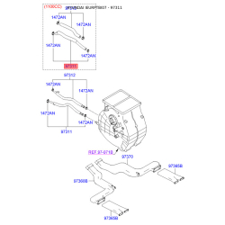 Шланг, теплообменник - отопление 97310-1C500 Mobis