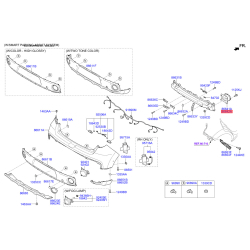Кронштейн, буфер правый 86642-B2000 Mobis