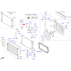Крепление радиатора верхнее 25335-1P000 Mobis