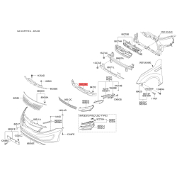 Абсорбер (піна, амортизатор) бампера 86520-2T000 Mobis