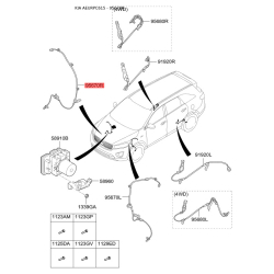 Датчик частоты вращения колеса (ABS) передний правый 95671-C5000 Mobis