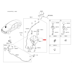 Бачок омывателя 98620-2T500 Mobis