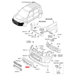 Решітка вентилятора, буфер 86511-2K100 Mobis
