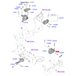 Болт кронштейна мотора 21891-3R000 Mobis