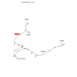 Трос стоянкової гальмівної системи правий 59770-1D100 Mobis