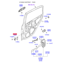 Фиксатор двери правый 79490-1C000 Mobis