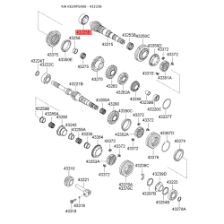 Подшипник вторичного вала передний 43225-28050 Mobis