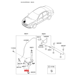 Бачок омывателя 98620-2G500 Mobis
