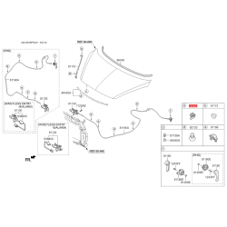 Упор капота и его крепление 81174-1G000 Mobis