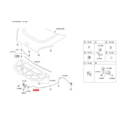 Тросик замку капота 81190-2K100 Mobis