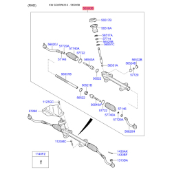 Рульовий механізм 56500-A6500 Mobis