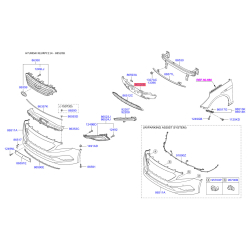 Абсорбер (піна, амортизатор) бампера 86520-C1000 Mobis