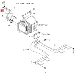 Радиатор печки 0K2C0-61A10 Mobis