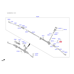 Пробка упору регулювання рульового механізму 57737-D4000 Mobis