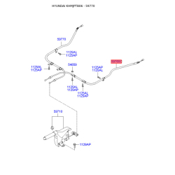 Трос стоянкової гальмівної системи правий 59770-1C300 Mobis