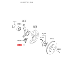 Болт кріплення заднього амортизатора 51769-1E000 Mobis