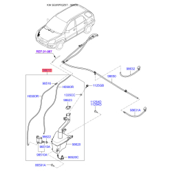 Бачок омывателя 98610-1F101 Mobis