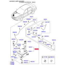 Бачок омывателя 98620-3K100 Mobis