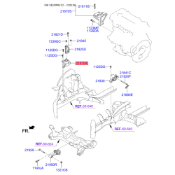 Подушка двигуна 21810-3Z000 Mobis
