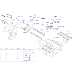 Клапан давления масла фазорегулятора левый 24360-3CAA2 Mobis