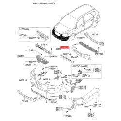 Абсорбер (пена, амортизатор) бампера 86520-1D030 Mobis
