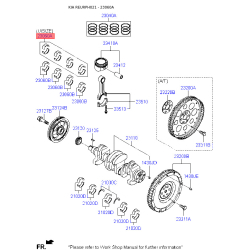 Комплект вкладишів 23060-2B920 Mobis