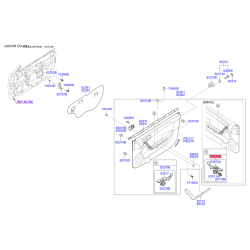 Блок кнопок стеклоподъёмника 93570-1M110WK Mobis