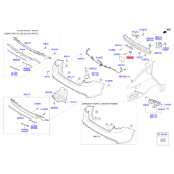 Кронштейн, буфер нижний 86635-D4000 Mobis