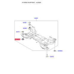 Сайлентблок балки 62467-1C000 Mobis