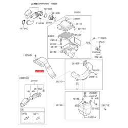 Шланг, система подачи воздуха 28210-1D000 Mobis